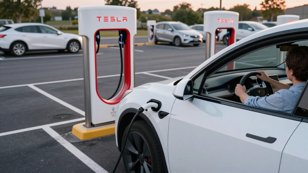 Tesla Adds Emergency Feature So You Can Drive Away From Supercharger Without Unplugging